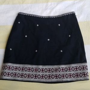 Madewell Embroidered Mini Skirt